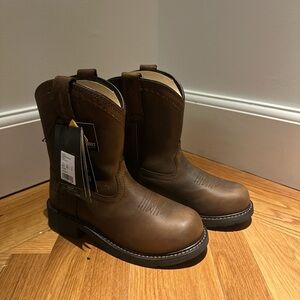 Ariat Black and Brown Leather Boots